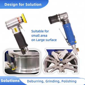 Mini Levigatrice Orbitale Pneumatica a <span class=keywords><strong>90</strong></span> Gradi, Macchina Lucidatrice per Carrozzeria Auto e Sbavatura Metalli - Product Image 3
