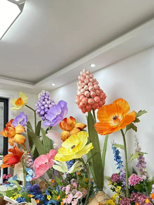 Self Standing Giant Paper Material Flower Colorful Set for <strong>Spring</strong> Wedding Event Party Table <strong>Decoration</strong> - Product Image 2