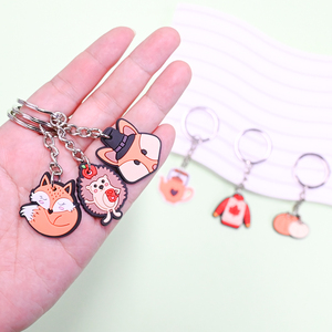 Động vật Anime Keychain kim loại PVC llavero túi Mặt Dây chuyền móc chìa khóa tùy chỉnh bán buôn tùy chỉnh móc khóa - Product Image 1
