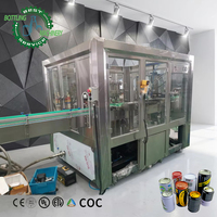 Machine de remplissage de canettes haute vitesse Rapid ROI 6000 CPH 2-en-1 avec sertisseuse isobare pour brasseries et usines de boissons gazeuses