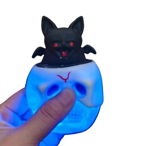 Halloween LED Light up Squeeze Toy Ghost in Pumpkin Stress Relief Toy <b>Festive</b> Holiday Supplies Kids <b>Gift</b> - Product Image 5