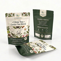 Sachet refermable personnalisé avec logo, vide, en aluminium, anti-humidité, pour thé en vrac, aliments pour animaux, lait