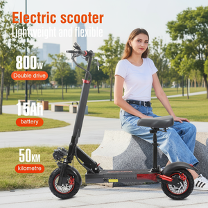 Livraison gratuite UE, Royaume-Uni, États-Unis - Trottinette électrique pliable rapide OOTD T10 en alliage d'aluminium, moteur 800W, étanche, pour adultes, J01, 50-60 km - Product Image 1
