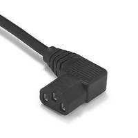 Cordon d'alimentation CA SAA UK, norme européenne, prise EU, coudé à 90 degrés, IEC 320 C13, pour appareils électroménagers, 1,8 m, longueur personnalisable, rallonge
