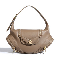 Automne hiver nouvelle mode sac à main polyvalent coeur serrure Niche conception sous les bras fermeture éclair doux dames personnalisé voyage sac à main