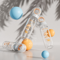 Flacon pulvérisateur cosmétique en PET de 90 ml en forme de capsule, flacon pulvérisateur continu en plastique pour pilules