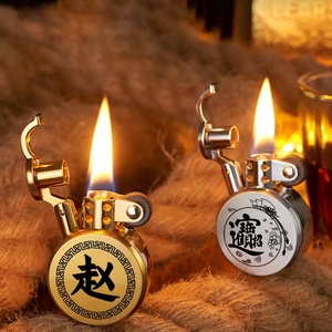 Encendedor creativo pequeño bloque de grasa letras personalizado retro muela personalidad queroseno encendedor a prueba de viento <span class=keywords><strong>novio</strong></span> - Product Image 2