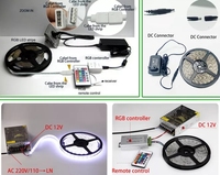 Bande LED 5 mètres SMD 5050 avec alimentation 12V/24V, emballage blister, pour décoration intérieure – Meilleures ventes sur Amazon