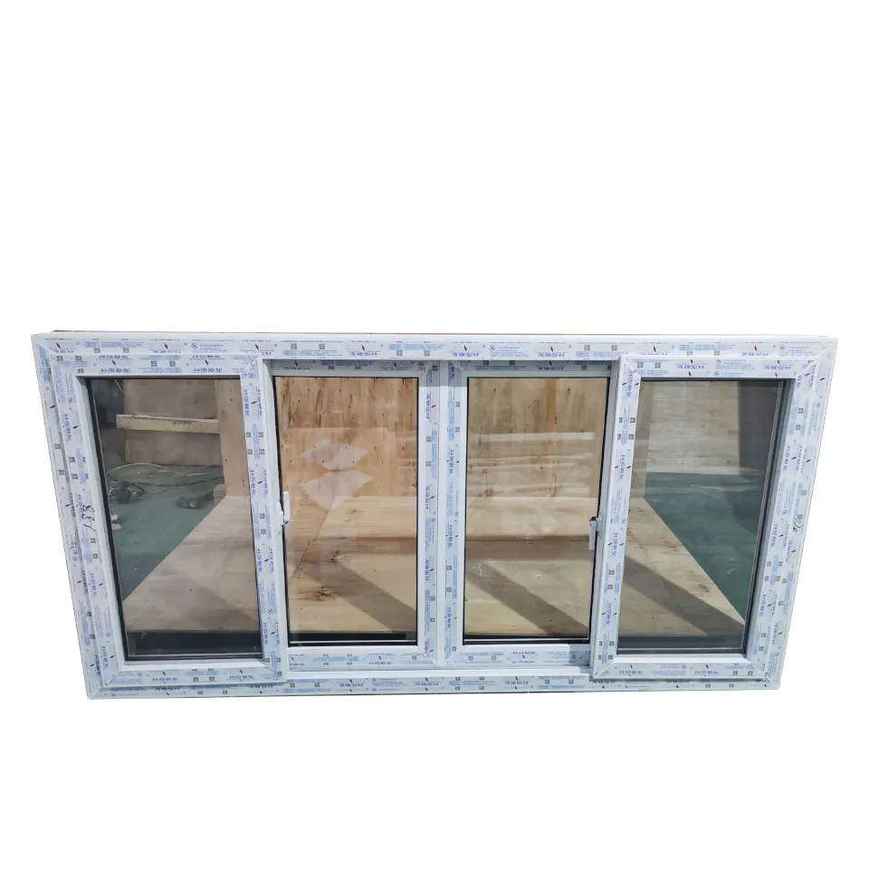 Customized upvc/ pvc/ plastic frame glass sliding window price in pakistan
