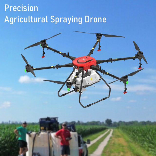 Large Capacity Agriculture Spraying Drones RTK GPS Precision Farm Plant Protection UAV for Big Farmland Spraying Seeding Drones
