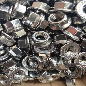 Tuerca hexagonal con brida ISO 4161 DIN 6923 B18.16.4 A2-70 M5-M100 SS304 316 310S A4-70 de acero inoxidable, tuerca hexagonal con brida dentada A4-80 - Product Image 4