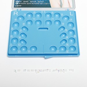<span class=keywords><strong>Bracket</strong></span> Invisibili in Ceramica Shinye, <span class=keywords><strong>Bracket</strong></span> Ortodontici Dentali Mini Standard con Base a Rete, Apparecchio Ortodontico in Ceramica - Product Image 2