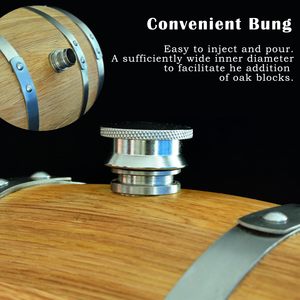 Barril de Roble de 3 Litros con Base, Tapón y Grifo, Mini Barril de Whisky de Madera - Barriles de Roble Carbonizado para Whisky - Product Image 4