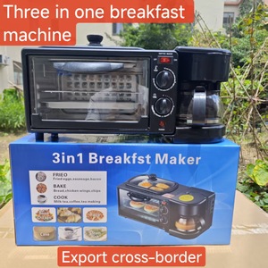 Máquina de Desayuno Multifuncional Eléctrica 3 en 1/Horno Tostador y Cafetera de 1000 W para Uso Doméstico y Hotelero - Product Image 6