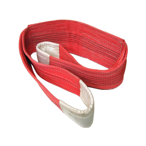 Toptan göz dokuma Sling askı 1-8 <span class=keywords><strong>Ton</strong></span> yüksek çekme Polyester kaldırma sapan vinç kaldırma kayışı - Product Image 2