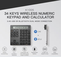 Clavier numérique portable personnalisé sans fil Bluetooth mini avec calculatrice