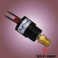 Interrupteur de contrôle de pression compact de précision 250 V CA 6 A IP65 à réinitialisation manuelle pour applications CVC et chaudières (huile, eau, air)