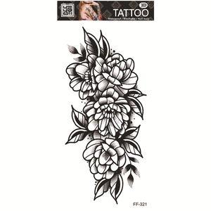 สติ๊กเกอร์แทททูลายโทเท็ม ลายหมาป่าปลอม อุปกรณ์สักลายมืออาชีพ แทททูชั่วคราวกันน้ำ ลายผีเสื้อสำหรับผู้หญิง - Product Image 4