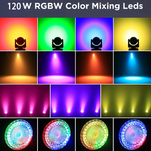 RGBW 120W LED 4in1 di chuyển đầu tường máy giặt DMX512 cho DJ Sân khấu lễ hội hiệu ứng đèn Disco bên câu lạc bộ KTV Công viên chủ đề - Product Image 5