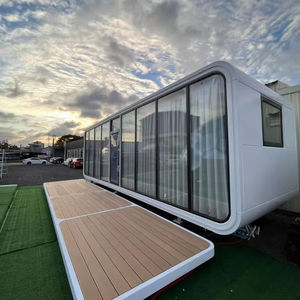 Cabine de bureau préfabriquée en acier modulaire de style moderne, de luxe, blanche, avec installation rapide, taille personnalisée et design respirant - Product Image 5