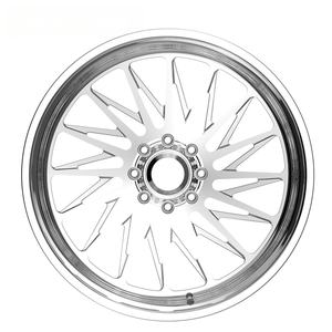 Rines Forjados de Diseño Profundo con Radios Divididos, Pulido Brillante, 22x10J 24x10J 24X12J 26x14J 6x139.7 8x170 para F350/GMC 2500HD - Product Image 2