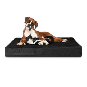 Cama ortopédica de espuma viscoelástica para perros, alivio del dolor para la artritis, cojera, soporte, calmante, cubierta lavable - Product Image 4