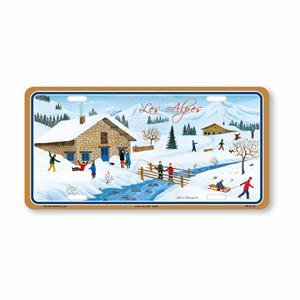 Souvenir promotionnel de la France 15*30 cm plaque d'immatriculation en aluminium de gaufrage de signe en métal - Product Image 5