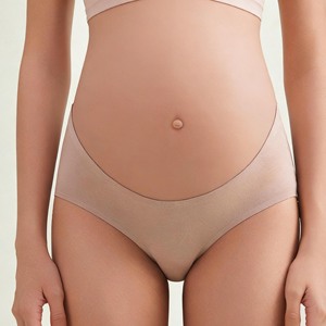 Braguitas <span class=keywords><strong>de</strong></span> Maternidad Sin Costuras Tallas Grandes Antideslizantes <span class=keywords><strong>de</strong></span> Talle Bajo con Efecto Levanta Cadera y Entrepierna Extendida - Product Image 3
