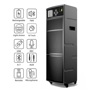 กลางแจ้ง12*2นิ้วลำโพงพรรคราคาใหญ่ที่มีแบตเตอรี่ขับเคลื่อน BT เสียงแบบพกพา ABS ลำโพงกลางแจ้ง - Product Image 2
