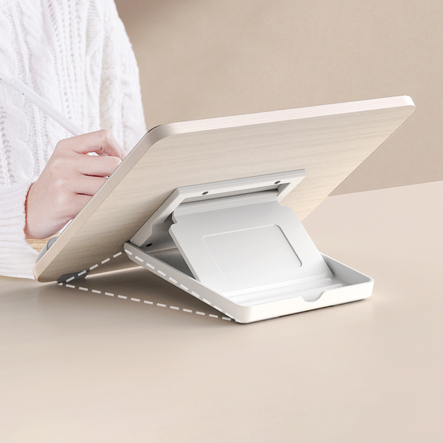 Feixiang P29 Wooden Foldable Tablet PC Holder Ergonomic Desktop Riser Adjustable Tablet Stand
