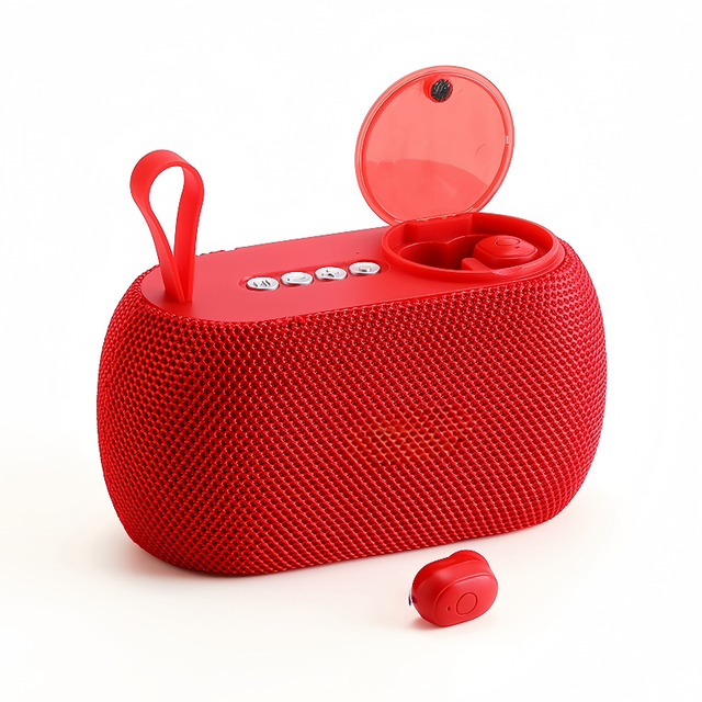 Portable 2-in-1 TWS Earbuds Mini Wireless for Bluetooth Speakers Multifunction USB TF Card Hand-Free Calls for Blue-tooth