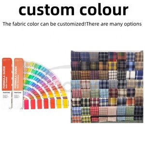 Youmi nam cổ điển vuông cổ áo flannel kẻ sọc Áo sơ mi tùy chỉnh 100% cotton mùa thu thêu OEM dịch vụ phong cách giản dị - Product Image 4