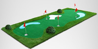 Tapis de putting de golf intérieur/extérieur en gazon synthétique, durée de vie de 3 à 5 ans, équipement d'entraînement de golf personnalisable