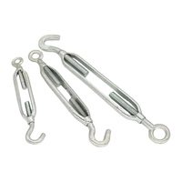 Tendeurs à corps ouvert robustes en acier galvanisé pour câbles métalliques OC CC OO, quincaillerie de rigging, fixations, boulons à œil et crochets