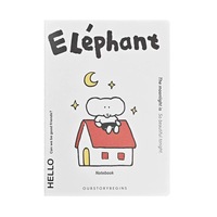 Carnet A6 Original Petit Éléphant, Cahier de poche ligné, Cahier d'exercices pour étudiants, Mini-carnet