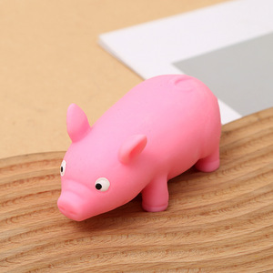 Popular Xiaohongshu Pink Lara Pig Stress-Relief Slow-<b>Rebound</b> Pull Plush Squeeze Toy for 4-10 Years Old Wholesale - Product Image 1