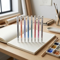Stylo effaçable OEM, fabrication directe, 0,5 mm, couleurs vives, plastique, pour la vente en gros de papeterie