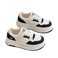 Chaussures à semelle épaisse tendance pour femmes, prix d'usine, baskets antidérapantes pour la marche, style printemps-automne, chaussures décontractées pour femmes