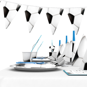 Set di forniture per stoviglie per feste calcio <span class=keywords><strong>verde</strong></span> ragazzo compleanno bambini piatti di carta usa e getta tazze <span class=keywords><strong>tovaglia</strong></span> - Product Image 6