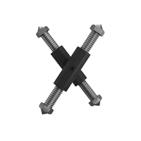 Réparateur de boîtier de prise multifonctionnel universel de type 86/118 avec tige de support, vis et clés