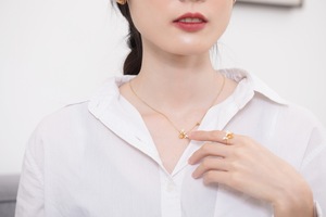 Nature Inspired Jewelry 14K Gold Plated 925 Sterling Silver Citrine &amp; Peridot <strong>Bee</strong> Pendant Necklace Unique <strong>Gift</strong> for Women - Product Image 5