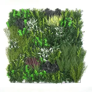 Home garden decoration fireproof artificial green wall landscape for sale