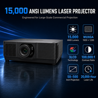 Projecteur laser WUXGA 15000 ANSI Lumens avec entrée 4K, déplacement motorisé du zoom et projection de 500 pouces