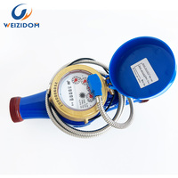Compteur d'eau multi-jets à cadran sec en fonte à sortie impulsionnelle DN20 IP68 avec interrupteur à lamelles ISO 4064 Classe B pour la mesure en bâtiment commercial