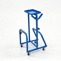 Chariot de rangement pliable avec plateau à outils pour atelier de carrosserie automobile