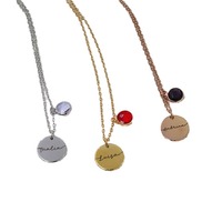 Collier tendance pour femme en acier inoxydable plaqué or avec pendentif initial, cadeaux d'anniversaire personnalisés pour maman, bijoux en dropshipping