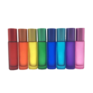 Migpack 10ml cầu vồng bao bì mỹ phẩm cuộn trên chai thủy tinh tùy chỉnh có thể tái chế tinh dầu với công suất 5ml - Product Image 1