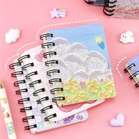 Cuaderno de Bolsillo Mini con Espiral, con Temática de Animales de Dibujos Animados, para Estudiantes, 60 Hojas