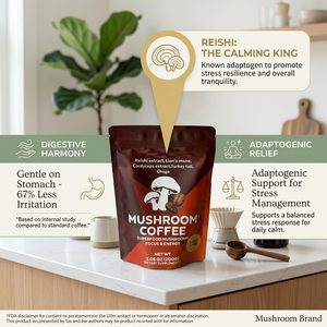 Café en Polvo de Hongos Reishi y Hierba de Verano de Marca Blanca para Energía y Suplemento de Salud para Adultos - Product Image 3