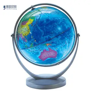 Hochwertiger Unterricht in englischer Weltkarte ein Globus